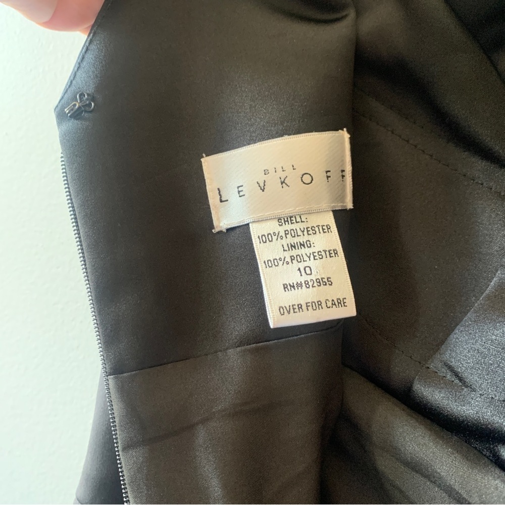 Bill Levkoff MIDI Black Dress Size 10 - Picture 10 of 11